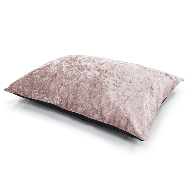 Pink crushed velvet pillow hotsell