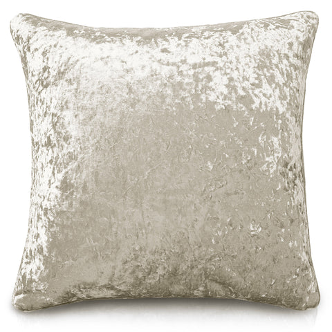 Large silver crushed velvet cushions hotsell