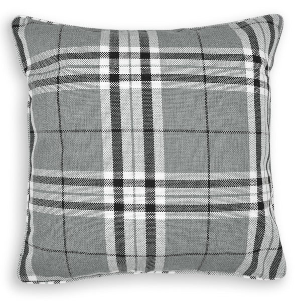 Grey deals check pillows