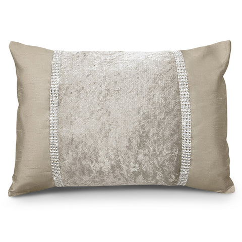 Intimates Topaz Crushed Velvet Natural Boudoir Linens Online