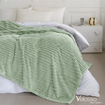Velosso Sage Super Chunky Cord Faux Mink Blanket