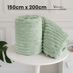 Velosso Sage Super Chunky Cord Faux Mink Blanket