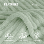 Velosso Sage Super Chunky Cord Faux Mink Blanket