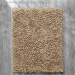 Home Republic Beige Shaggy Anti Slip Sponge Cushioned Area Rug