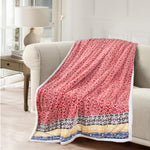 Velosso Luxury Aztec Sherpa Reverse Throw - Red