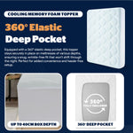 Home Republic Cooling Gel Memory Foam Orthopaedic Egg Crate Mattress Topper