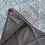 Velosso Luxury Jacquard Quilted Duck Egg Bedspread Set