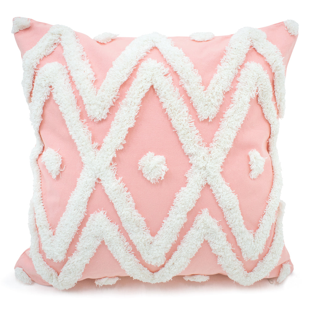 Intimates Bergen Boho Tuft Pink Cushion Cover