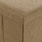 Home Republic Boucle Beige Foldable 2 Seater Storage Box