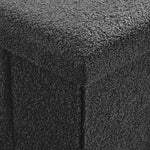 Home Republic Boucle Black Foldable 2 Seater Storage Box