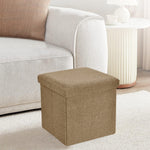 Home Republic Boucle Beige Foldable 1 Seater Storage Box