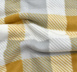 Velosso Check Polar Fleece Blanket Ochre