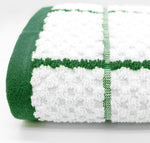 Kitchen Trends Woven Emerald Checked Tea Towel