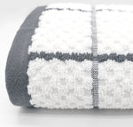 Kitchen Trends Woven Grey Checked Tea Towel