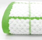 Kitchen Trends Woven Lime Checked Tea Towel