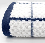 Kitchen Trends Woven Navy Checked Tea Towel