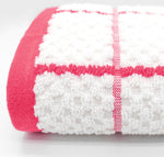 Kitchen Trends Woven Pink Checked Tea Towel