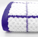 Kitchen Trends Woven Purple Checked Tea Towel