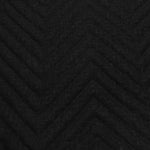 Velosso Chevron Black Eyelet Thermal Door Curtain