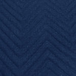 Velosso Chevron Navy Eyelet Thermal Door Curtain