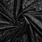 Home Republic Crushed Velvet Black Ottoman Storage Bench