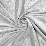 Home Republic Crushed Velvet Silver Ottoman Storage Bench