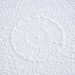 Velosso Winchester Pinsonic Quilted Duvet Cover & Pillowcase Set - White