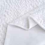 Velosso Winchester Pinsonic Quilted Duvet Cover & Pillowcase Set - White
