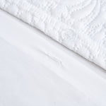 Velosso Winchester Pinsonic Quilted Duvet Cover & Pillowcase Set - White