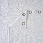 Velosso Winchester Quilted Pinsonic Blackout Curtains - Grey