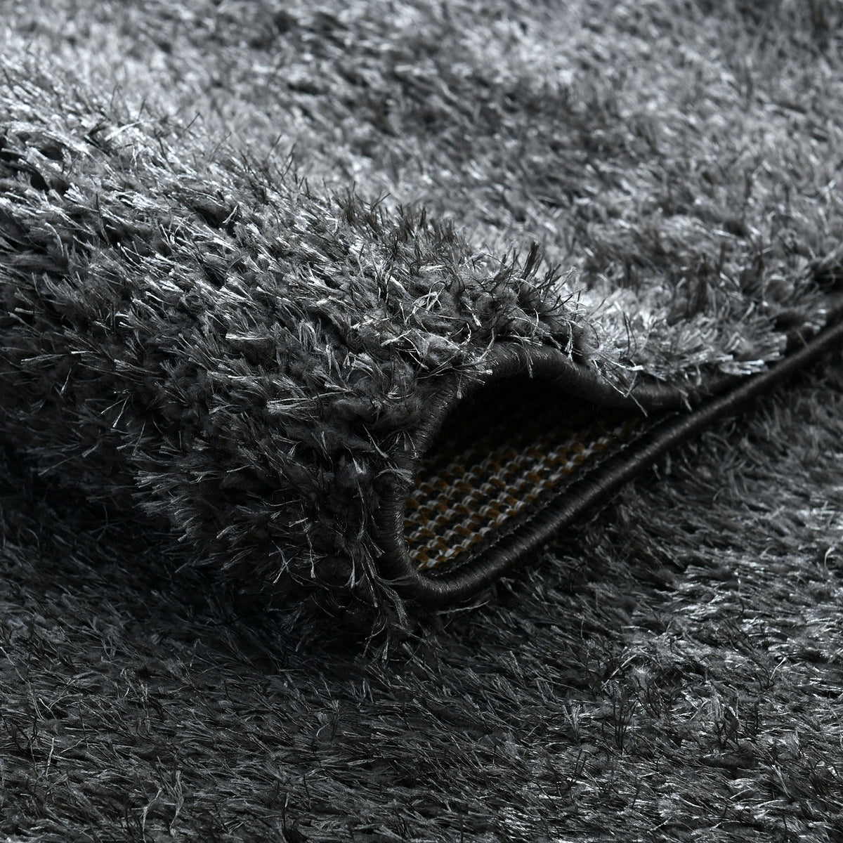 Deep Shag Rug Home Republic Dream 5cm Deep Pile Shaggy Rug Charcoal | Linens Online