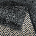 Home Republic Dream 5cm Deep Pile Shaggy Rug - Charcoal Grey