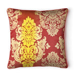 Intimates Glitter Sparkle Damask Burgundy Cushion Cover
