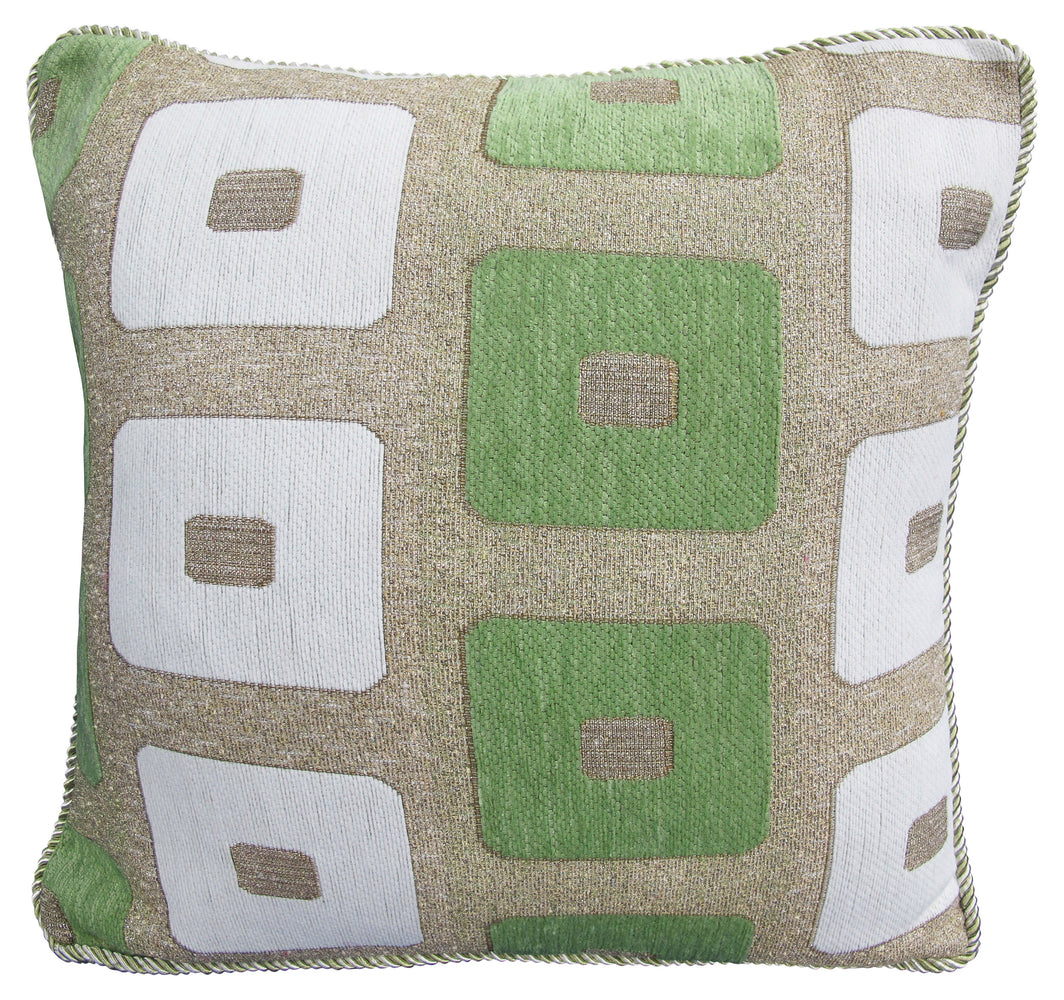 Intimates Glitter Square Green Cushion Cover