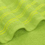 Velosso 100% Cotton Striped Lime Hampi Towels