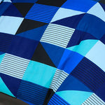Velosso Geometric Jazz Blue Duvet Cover & Pillowcase Set