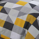Velosso Geometric Jazz Ochre Duvet Cover & Pillowcase Set