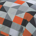 Velosso Geometric Jazz Orange Duvet Cover & Pillowcase Set