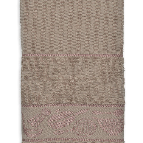 Kitchen Trends Cooks Jacquard Beige Tea Towel