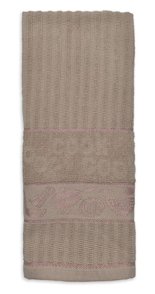 Kitchen Trends Cooks Jacquard Beige Tea Towel