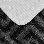 Velosso Luxe Anti Slip Bath Mat Set - Black