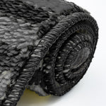 Velosso Luxe Anti Slip Bath Mat Set - Black