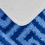 Velosso Luxe Anti Slip Bath Mat Set - Blue