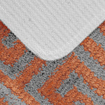 Velosso Luxe Anti Slip Bath Mat Set - Orange