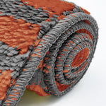 Velosso Luxe Anti Slip Bath Mat Set - Orange