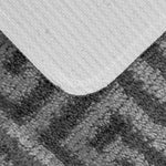 Velosso Luxe Anti Slip Bath Mat Set - Grey