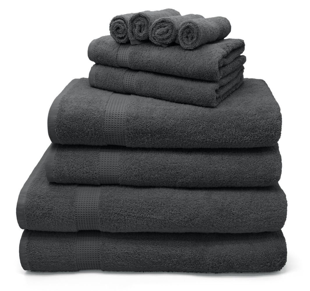 Velosso Luxury Egyptian Mayfair 600gsm Cotton Charcoal Towels