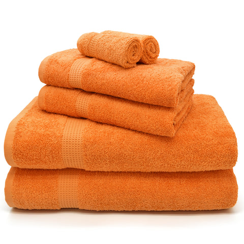 Velosso Mayfair Luxury Egyptian 600gsm Orange Cotton Towels