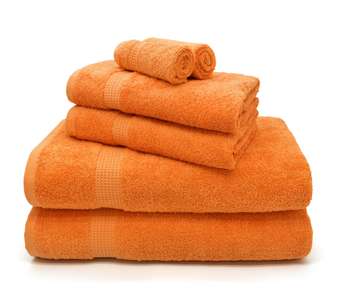 Velosso Mayfair Luxury Egyptian 600gsm Orange Cotton Towels