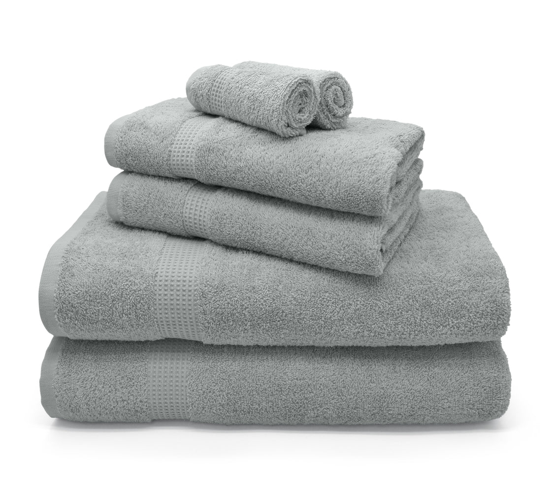 Velosso Luxury Egyptian Mayfair 600gsm Cotton Platinum Towels